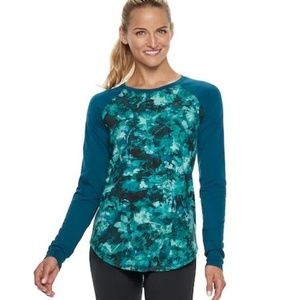 🔥NWOT Womens Tek Gear® Crewneck Long Sleeve Tee